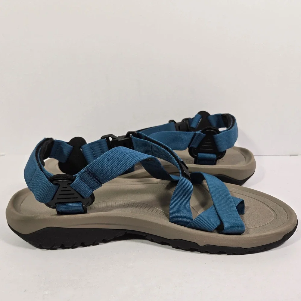 Mens 13 Teva Terra Fi 5 Universal Blue Grey Hiking Sport Sandals 1103272